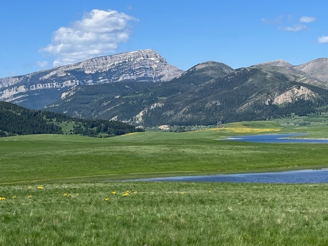 property view of mountains with a water view