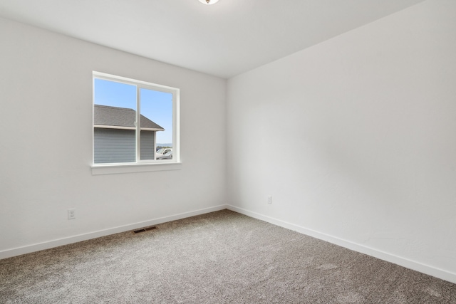 view of carpeted empty room