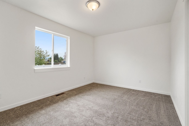 spare room featuring carpet floors