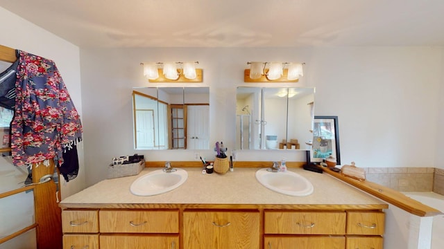 bathroom with vanity