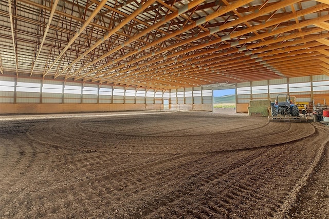 view of horse barn