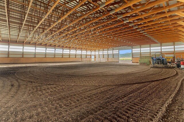 view of horse barn