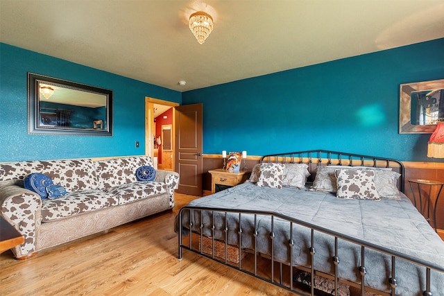 bedroom featuring hardwood / wood-style flooring