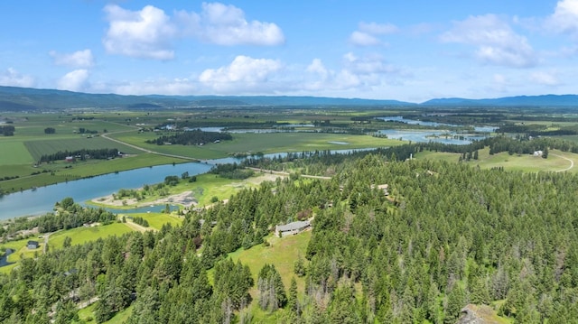 253 Pine Needle Ln, Bigfork, MT 59911 - aerial view of a water and mountain view