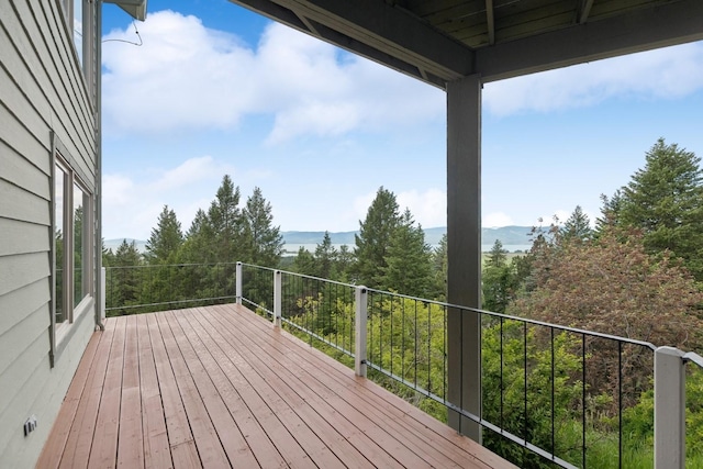 253 Pine Needle Ln, Bigfork, MT 59911 - view of wooden terrace