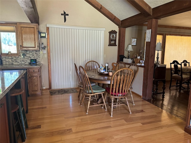 2378 Lake Creek Rd, Troy, MT 59935 - dining space with light wood-type flooring
