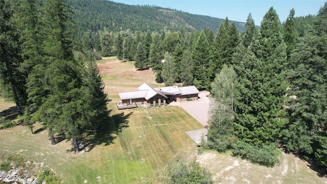 2378 Lake Creek Rd, Troy, MT 59935 - aerial overview of property's location featuring a heavily wooded area