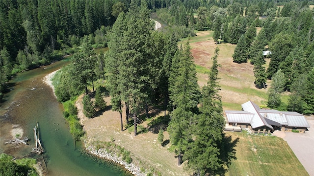 2378 Lake Creek Rd, Troy, MT 59935 - aerial view of property's location with a heavily wooded area and a large body of water