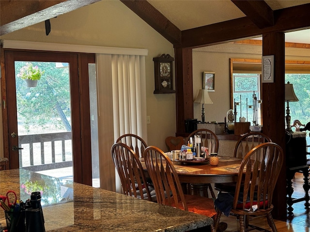 2378 Lake Creek Rd, Troy, MT 59935 - dining space with wood finished floors