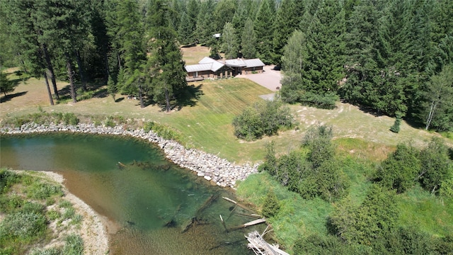 2378 Lake Creek Rd, Troy, MT 59935 - aerial view of property's location with a nearby body of water and a heavily wooded area