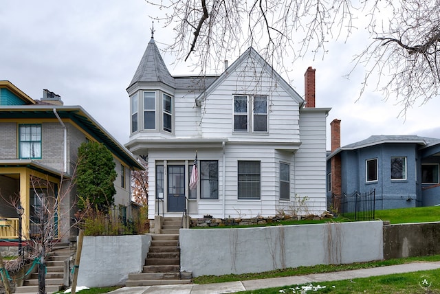 view of victorian home