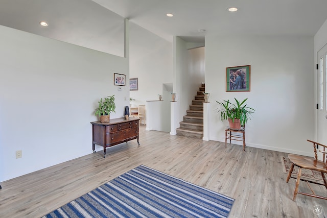 foyer featuring light hardwood / wood-style flooring