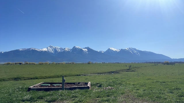 property view of mountains featuring a rural view