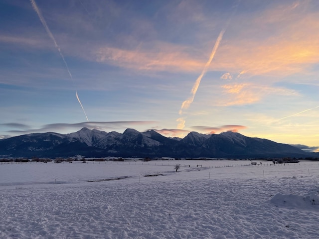 property view of mountains featuring a water view