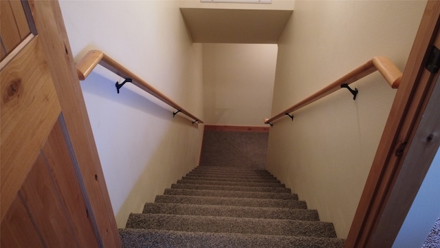 stairs with carpet