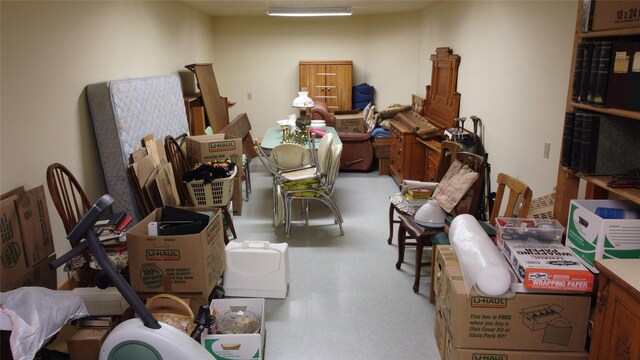 view of storage room