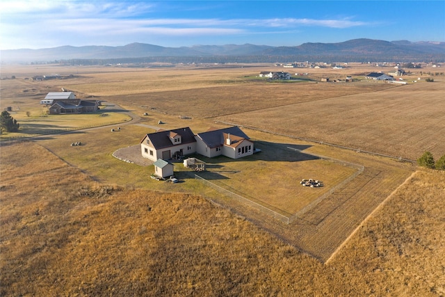 881 Lone Coyote Trl, Kalispell, MT 59901 - overview of rural landscape featuring a mountain backdrop