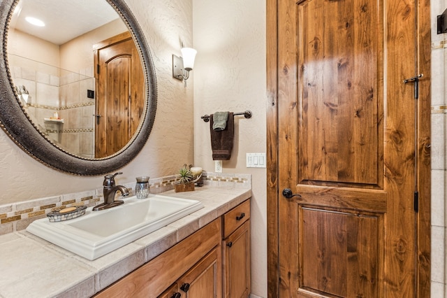 bathroom featuring vanity