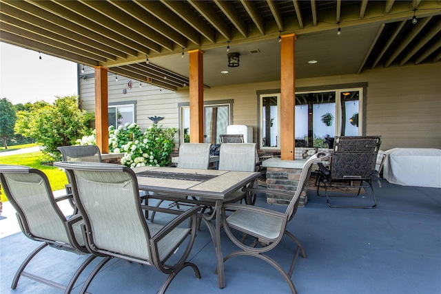 view of patio / terrace with outdoor dining space