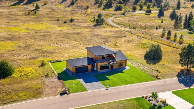 drone / aerial view featuring a rural view