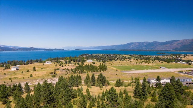 property view of mountains with a water view