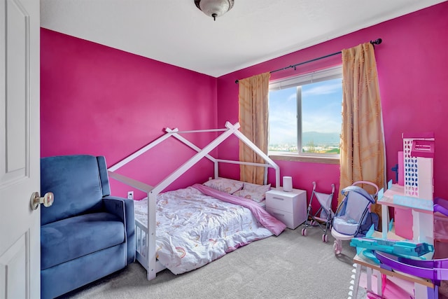 bedroom with carpet flooring