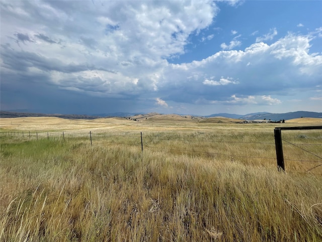 view of landscape featuring a rural view