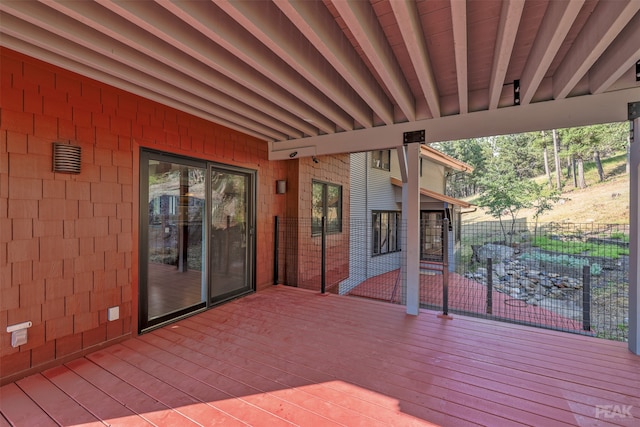 view of wooden terrace