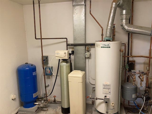 utilities featuring gas water heater