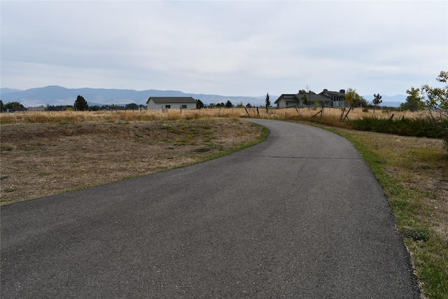 view of street featuring a mountain view