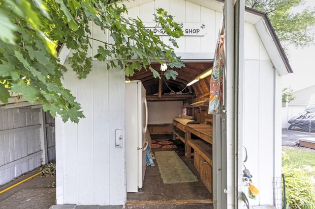 view of outbuilding