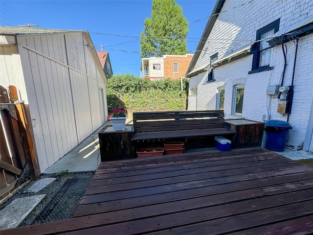 view of wooden terrace