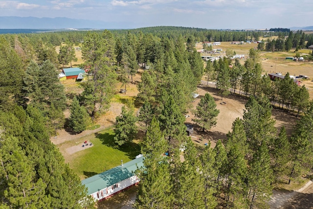 635 Lore Lake Rd, Kalispell, MT 59901 - aerial view with a view of trees