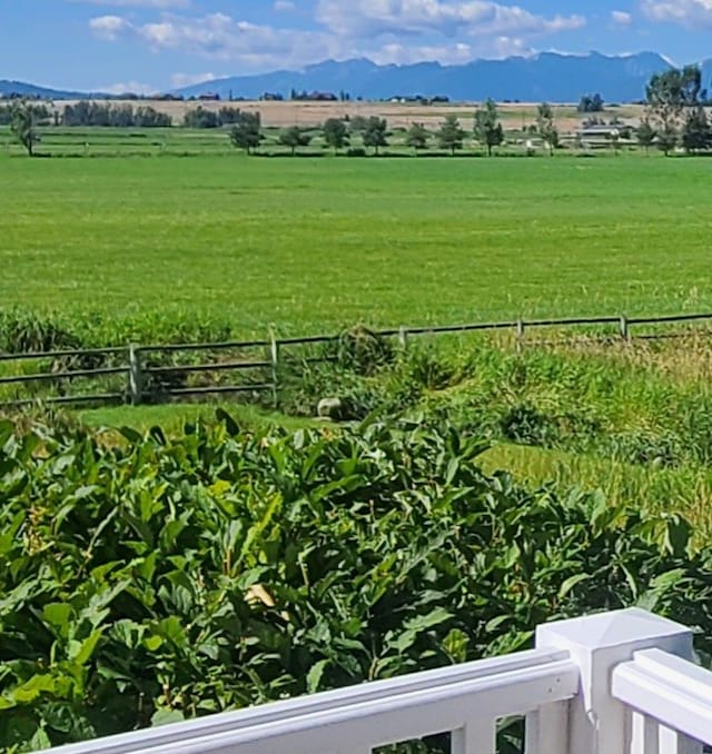 exterior space featuring a rural view