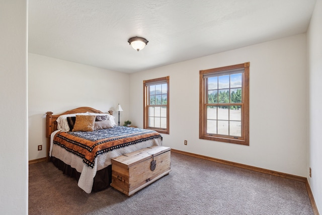 bedroom with carpet floors