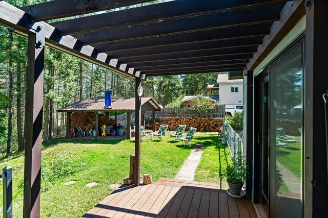159 Sylvan Dr, Bigfork, MT 59911 - view of wooden deck
