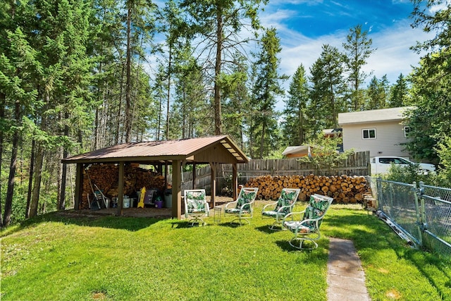 159 Sylvan Dr, Bigfork, MT 59911 - view of yard with a gazebo