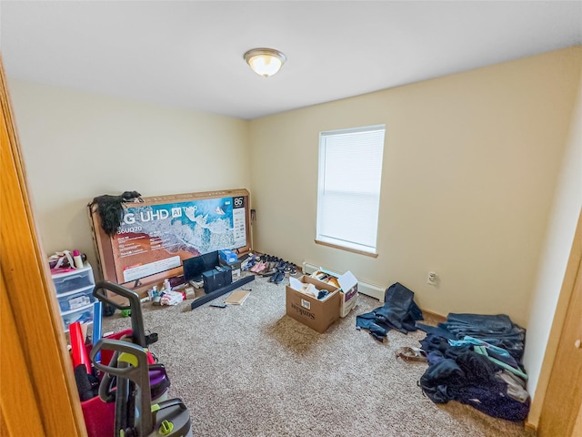 interior space featuring carpet floors