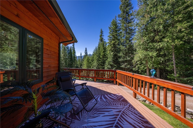 view of wooden terrace