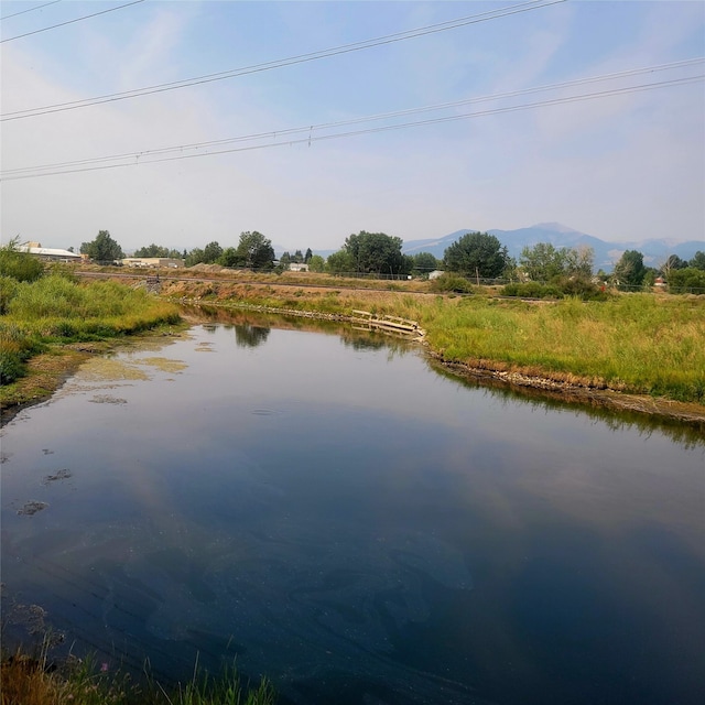 property view of water with a mountain view