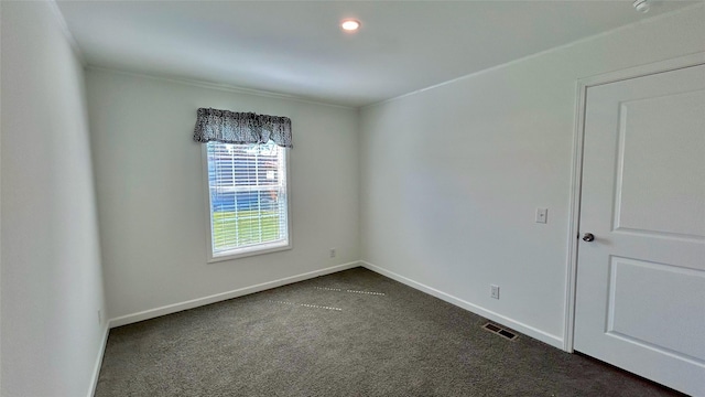 view of carpeted empty room