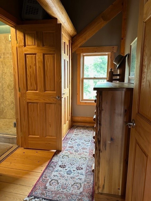 interior space featuring hardwood / wood-style floors