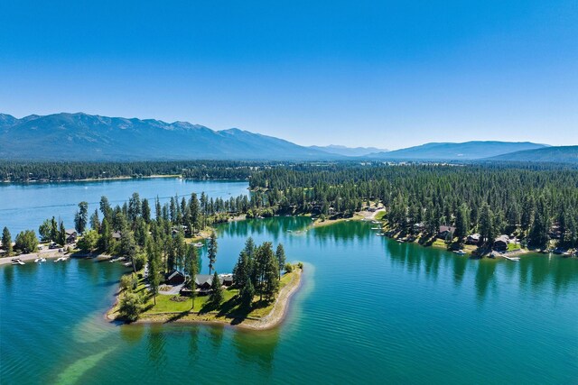 water view with a mountain view