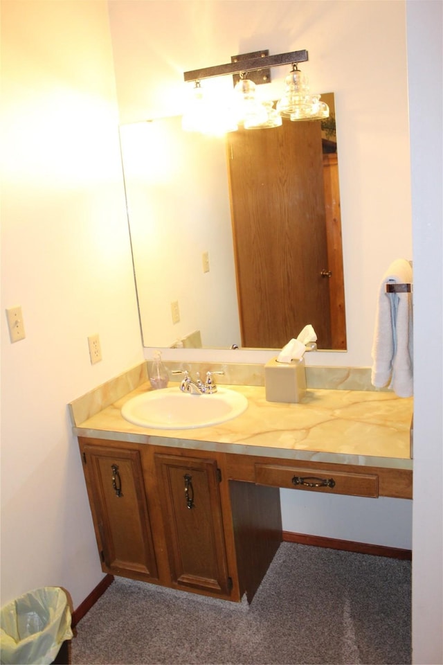 220 Fox Farm Dr, Whitefish, MT 59937 - bathroom with vanity and baseboards