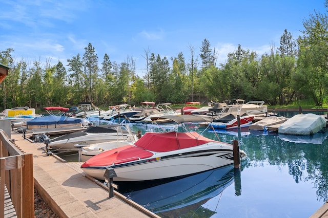 view of dock