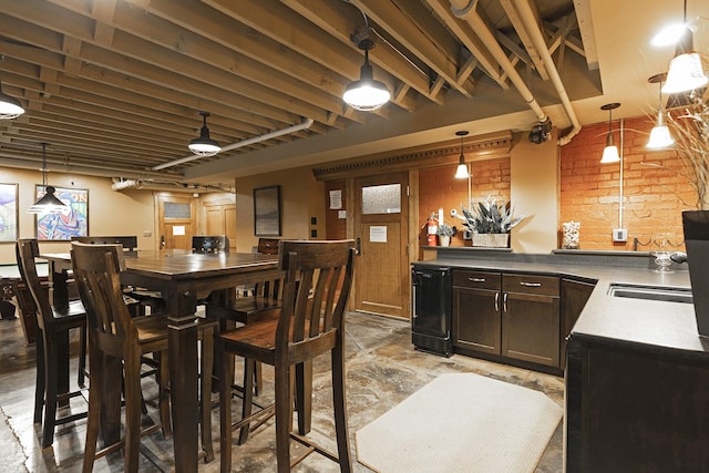 view of dining area