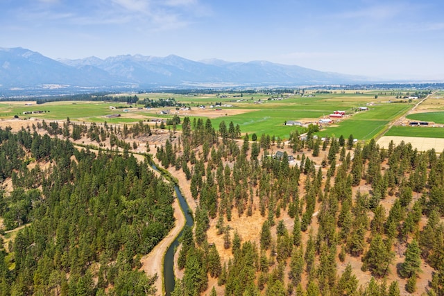 aerial view featuring a mountain view