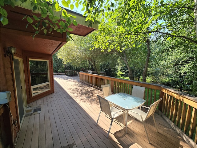 view of wooden terrace