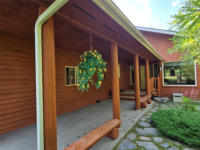 view of patio / terrace featuring a porch