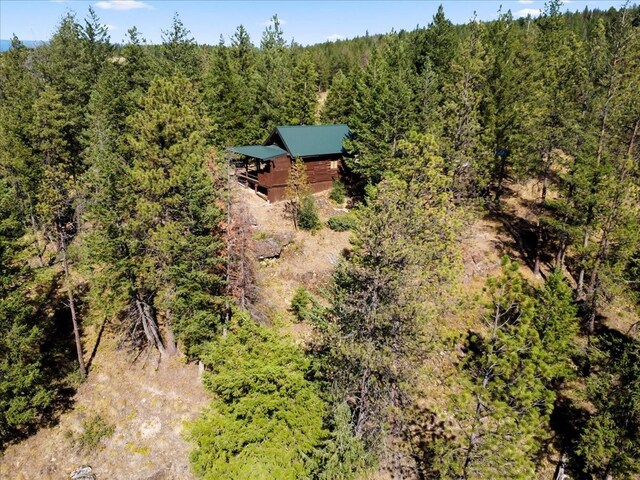 400 Pine Bay Dr, Rexford, MT 59930 - birds eye view of property with a forest view